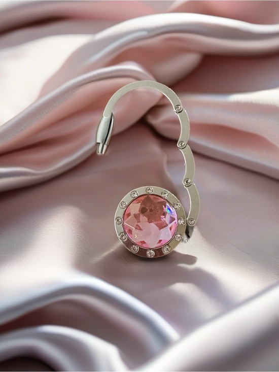 Other - Pink💖 & Silver Tone Bag Hanger